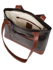 'Little Patience' Leather Tote Bag - Image 4 of 6