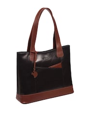 'Little Patience' Leather Tote Bag - Image 5 of 6