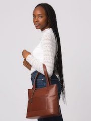 'Little Patience' Leather Tote Bag - Image 1 of 6