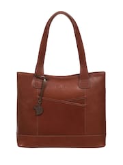 'Little Patience' Leather Tote Bag - Image 2 of 6