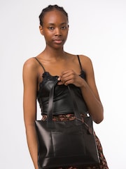 'Little Patience' Leather Tote Bag - Image 1 of 6