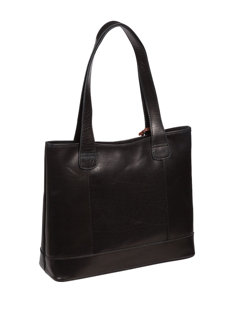'Little Patience' Leather Tote Bag - Image 3 of 6
