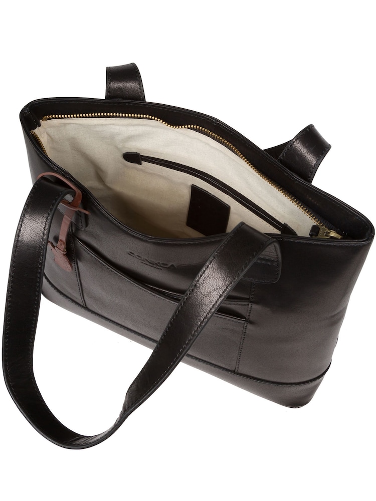 'Little Patience' Leather Tote Bag - Image 4 of 6
