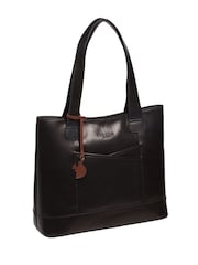 'Little Patience' Leather Tote Bag - Image 5 of 6