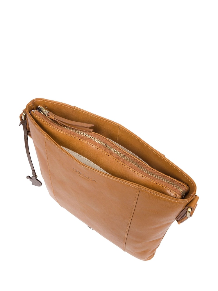 Conkca Sol Leather Cross-Body Bag - Image 5 of 7