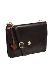 Schwarz - Conkca Cara Clutch zum Umhängen aus Leder - Bild 3 von 6