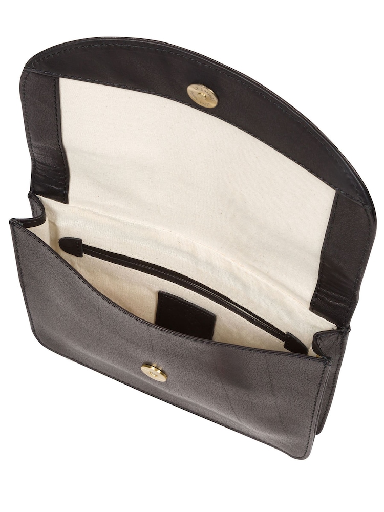 Noir - Sac d’pochette à bandoulière en cuir Conkca Cara - Image 4 of 6