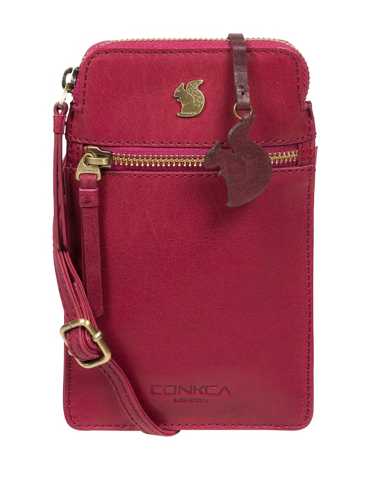 Conkca Bambino Leather Cross-Body Phone Bag - Image 1 of 4