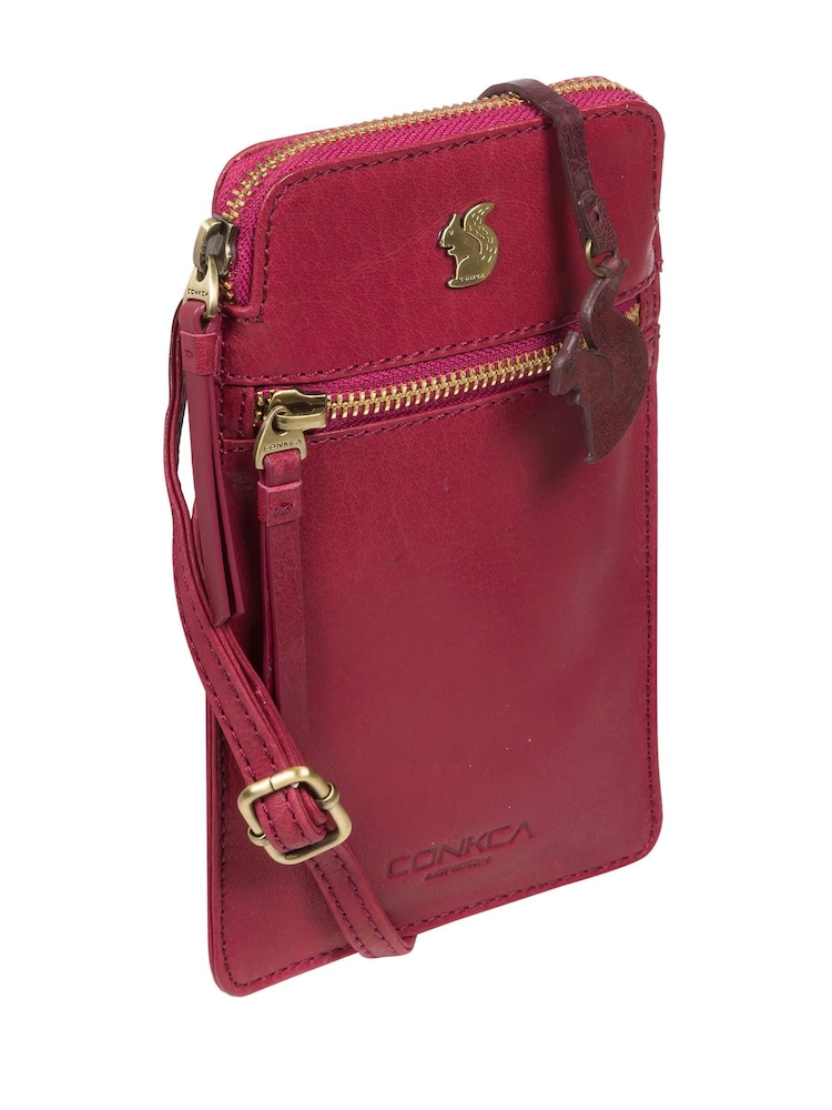 Conkca Bambino Leather Cross-Body Phone Bag - Image 3 of 4
