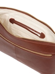 Kastanienbraun - Conkca Treasure Clutch aus Leder - Bild 5 von 5