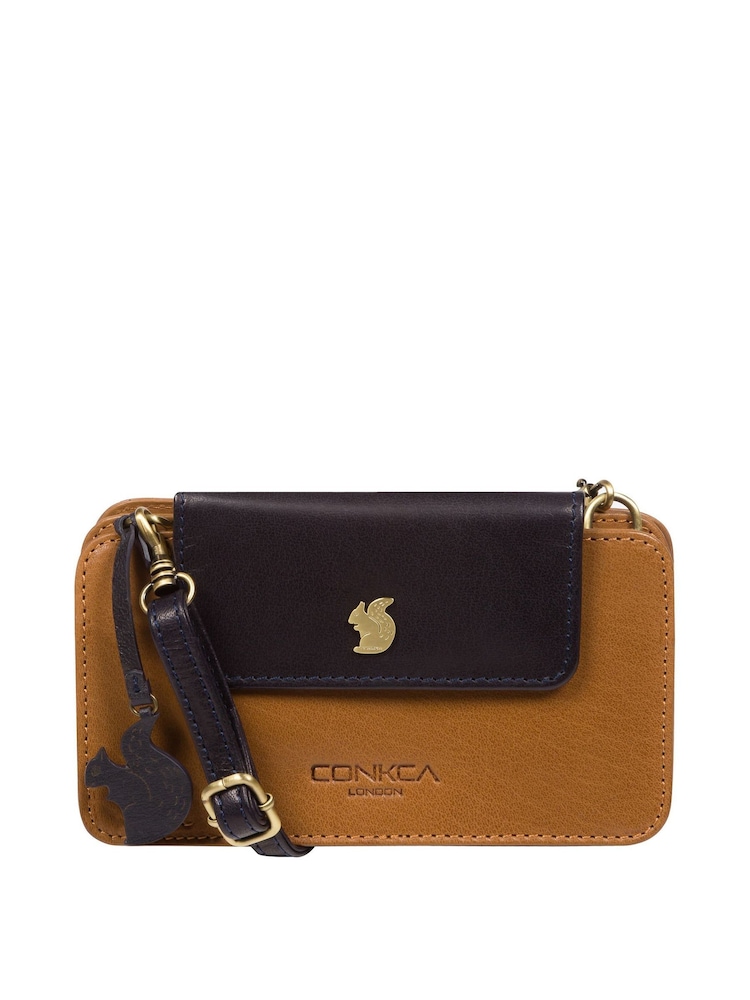 Conkca Little Wonder Leather Cross-Body Clutch Bag - Image 1 of 6
