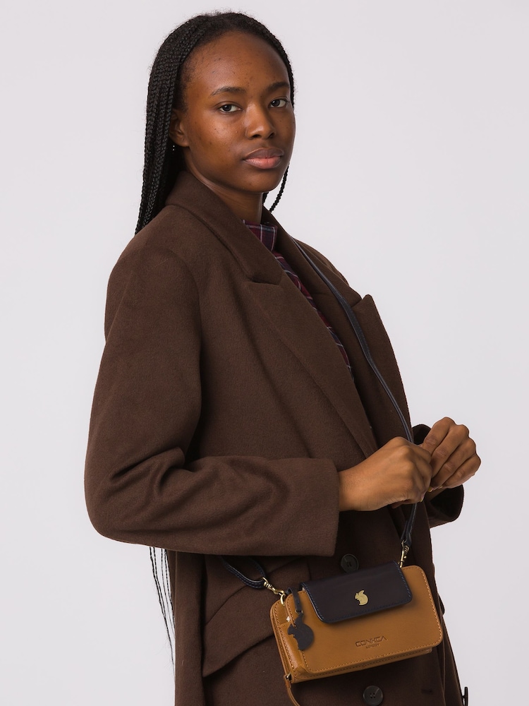 Conkca Little Wonder Leather Cross-Body Clutch Bag - Image 6 of 6