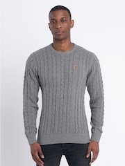 Luke 1977 Aspen 100% Cotton Knitted Jumper - Image 1 of 7