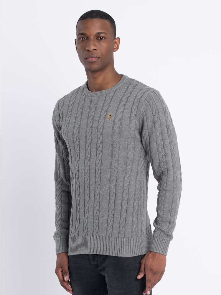 Luke 1977 Aspen 100% Cotton Knitted Jumper - Image 2 of 7