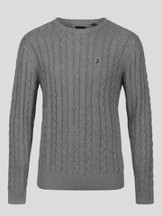 Luke 1977 Aspen 100% Cotton Knitted Jumper - Image 4 of 7