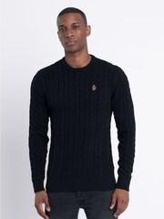 Luke 1977 Aspen 100% Cotton Knitted Jumper - Image 1 of 7
