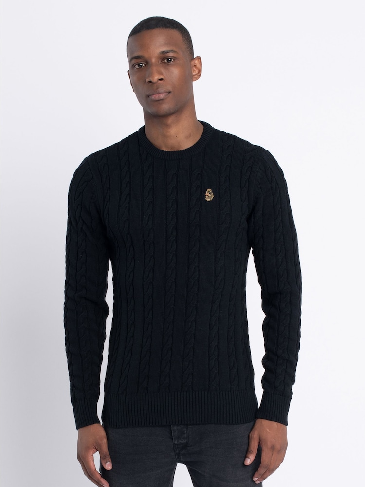 Luke 1977 Aspen 100% Cotton Knitted Jumper - Image 1 of 7