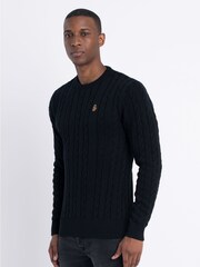 Luke 1977 Aspen 100% Cotton Knitted Jumper - Image 3 of 7