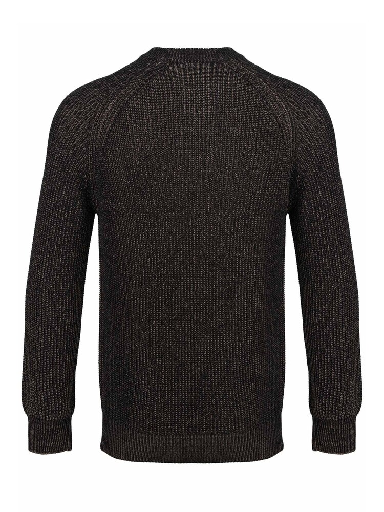 Luke 1977 Platinum Clay 100% Cotton Knitted Brown Jumper - Image 4 of 4