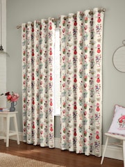 Cath Kidston Cream Cups And Vases Made To Measure 100% Cotton Curtains - Image 2 of 9