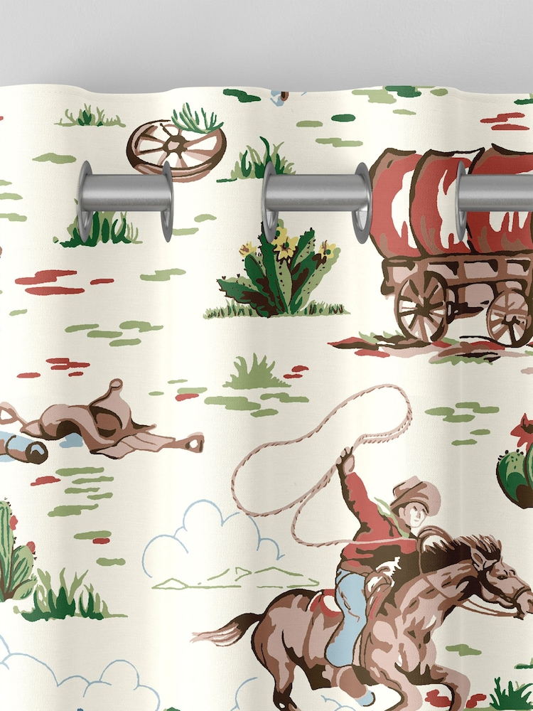 Cath Kidston Multi Cowboy Made To Measure 100% Cotton Curtains - Image 7 of 9