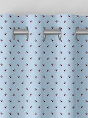 Cath Kidston Blue Rose Bud Made To Measure 100% Cotton Curtains - Image 7 of 9