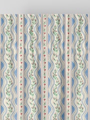 Cath Kidston Blue Wiggle Rose Made To Measure 100% Cotton Curtains - Image 6 of 9