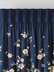 Cath Kidston Blue Spitalfields Border Made To Measure 100% Cotton Curtains - Image 5 of 9