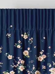 Cath Kidston Blue Spitalfields Border Made To Measure 100% Cotton Curtains - Image 6 of 9
