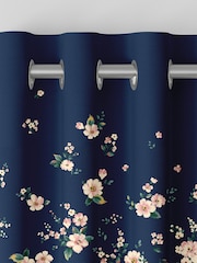 Cath Kidston Blue Spitalfields Border Made To Measure 100% Cotton Curtains - Image 7 of 9