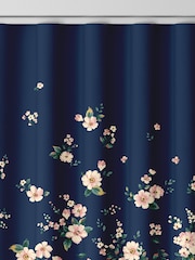 Cath Kidston Blue Spitalfields Border Made To Measure 100% Cotton Curtains - Image 8 of 9