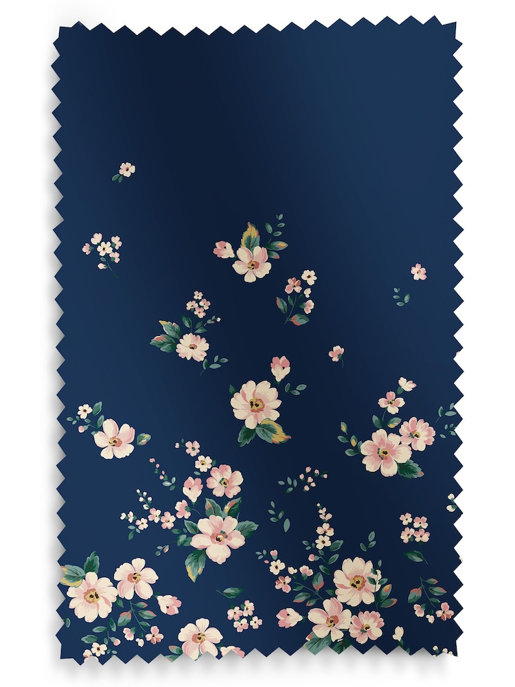 Cath Kidston Blue Spitalfields Border Made To Measure 100% Cotton Curtains - Image 9 of 9