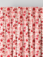 Cath Kidston Red Marble Hearts Made To Measure 100% Cotton Curtains - Image 5 of 9
