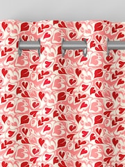 Cath Kidston Red Marble Hearts Made To Measure 100% Cotton Curtains - Image 7 of 9
