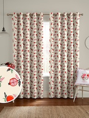 Cath Kidston Orange Pomegranate Made To Measure 100% Cotton Curtains - Image 1 of 9