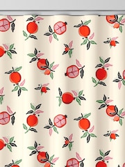 Cath Kidston Orange Pomegranate Made To Measure 100% Cotton Curtains - Image 8 of 9