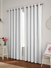 Cath Kidston White Rose Bud Made To Measure 100% Cotton Curtains - Image 2 of 9