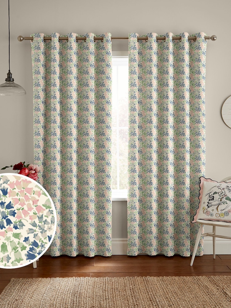 Cath Kidston Multi Bluebells Made To Measure 100% Cotton Curtains - Image 1 of 9
