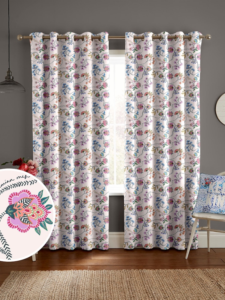 Cath Kidston Multi Wild Ones Made To Measure 100% Cotton Curtains - Image 1 of 9
