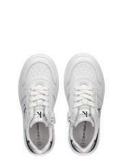 Calvin Klein Girls White Lace-Up Trainers - Image 3 of 5