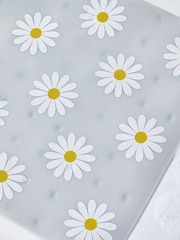 Grey Daisy Plastic In Bath Mat - Image 2 of 4