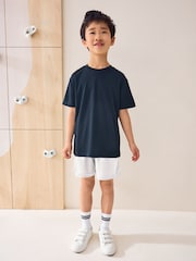 Navy Blue Single Sports T-Shirt (3-16yrs) - Image 1 of 5