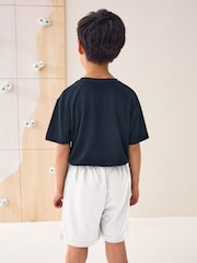 Navy Blue Single Sports T-Shirt (3-16yrs) - Image 2 of 5