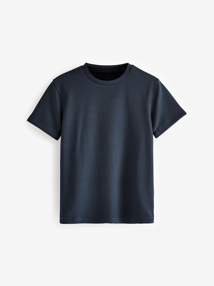 Navy Blue Single Sports T-Shirt (3-16yrs) - Image 3 of 5