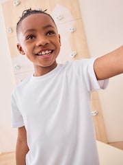 White Single Sports T-Shirt (3-16yrs) - Image 2 of 3