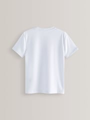 White Single Sports T-Shirt (3-16yrs) - Image 5 of 6