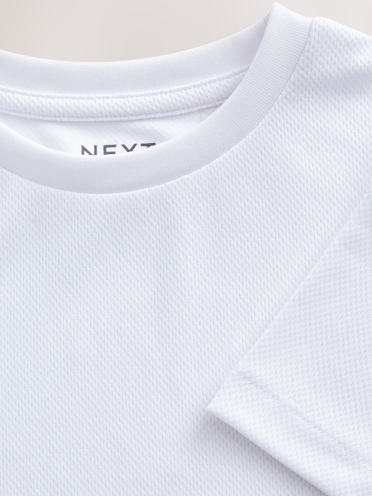 White Single Sports T-Shirt (3-16yrs) - Image 6 of 6