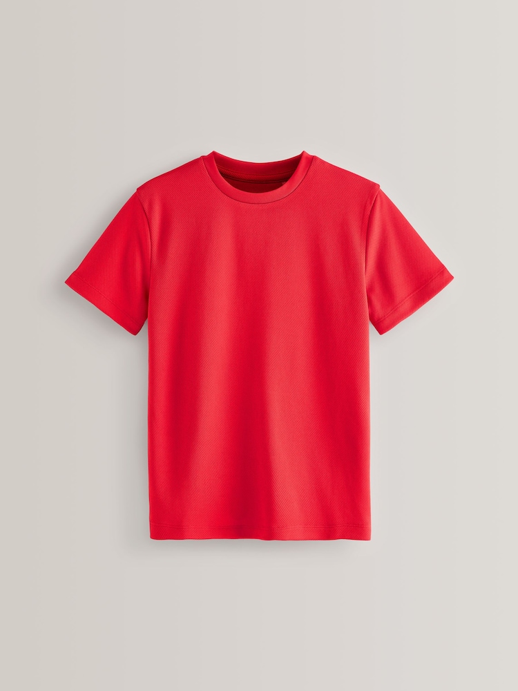 Red Single Sports T-Shirt (3-16yrs) - Image 1 of 3