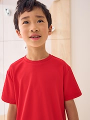 Red Single Sports T-Shirt (3-16yrs) - Image 7 of 9