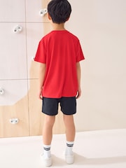 Red Single Sports T-Shirt (3-16yrs) - Image 8 of 9